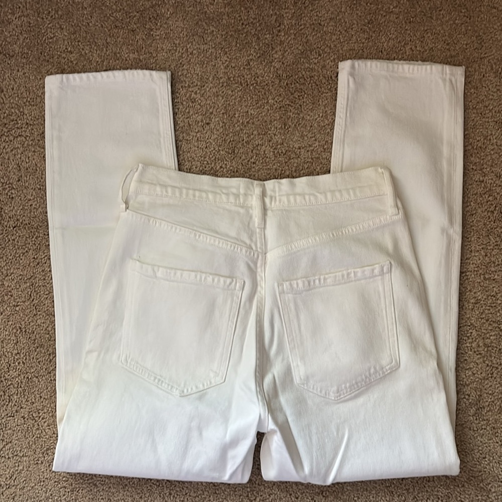 New NWOT Agolde Riley Crop White Jeans size 25 - Picture 2 of 5